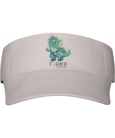 Visor Hat T-Rock T-Rex Empty Top Sun Cap Sports Beach Tennis Golf Running Hiking Adjustable Hat for Men Women Teens Black $10...