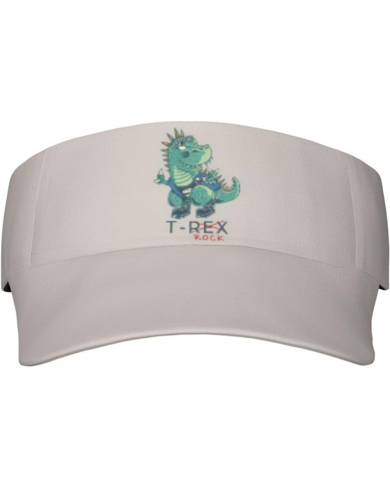 Visor Hat T-Rock T-Rex Empty Top Sun Cap Sports Beach Tennis Golf Running Hiking Adjustable Hat for Men Women Teens Black $10...