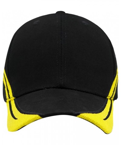 Mens and Womens Summer Fashion Casual Sunscreen Baseball Caps Cap Hats Who Hat Black-2 $9.64 Baseball Caps