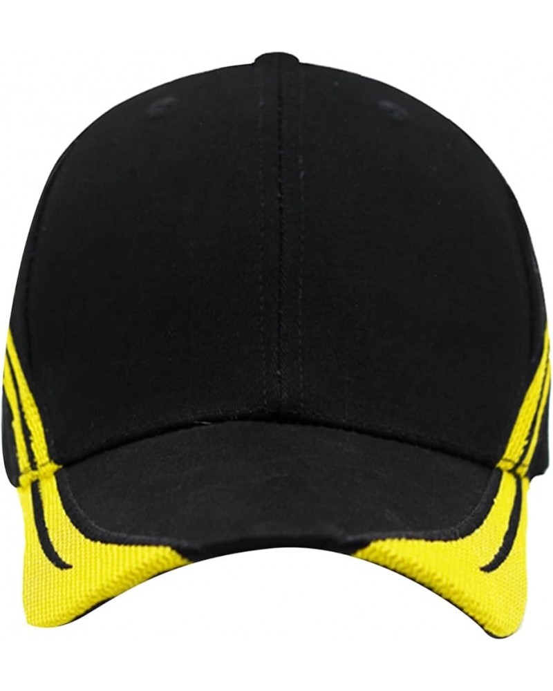 Mens and Womens Summer Fashion Casual Sunscreen Baseball Caps Cap Hats Who Hat Black-2 $9.64 Baseball Caps