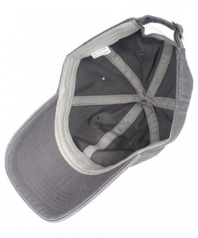 Baseball Cap Adjustable Baseball Hats Washing Sports Baseball Cap Unisex Classic Cotton Hat for Men Women Gray Green $7.74 Ba...