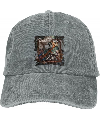 Emmylou Harris Hat for Men Unisex Baseball Cap Low Profile Dad Hat Denim Cotton Adjustable Dad Hats Black Gray $10.03 Basebal...