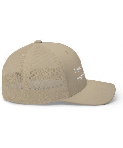 I Am Not a Tourist Trucker Hat Tourism Travel Vlogger Blogger Embroidered Trendy Mesh Snapback Unisex Cap Khaki $18.10 Baseba...