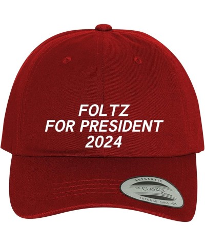 Foltz for President 2024 - Comfortable Dad Hat Baseball Cap Red $18.25 Baseball Caps