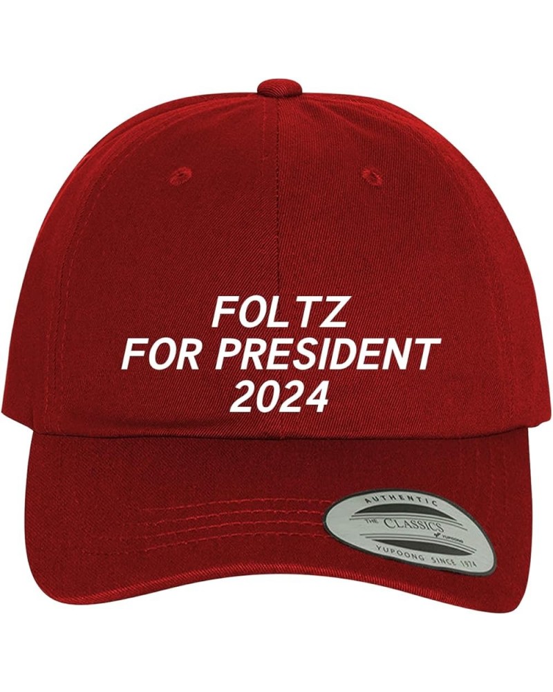 Foltz for President 2024 - Comfortable Dad Hat Baseball Cap Red $18.25 Baseball Caps