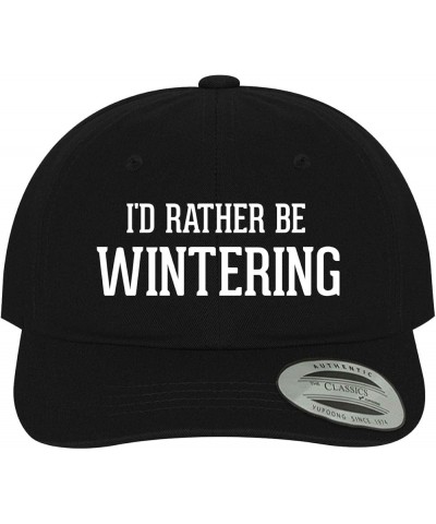 I'd Rather Be Wintering - Soft Dad Hat Baseball Cap Black $21.62 Baseball Caps