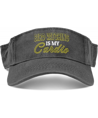 Bird Watching is My Caps Sun Visor for Men Sun Visor Hat Stylish Visor Hat Allblack $11.99 Visors