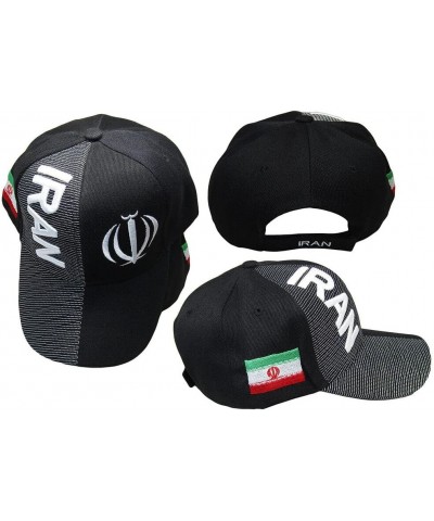 Baseball Cap - Iran Country Black White Letter Crest Patch On Side Embroidered Hat Cap - Tactical Adjustable Hat $12.63 Baseb...