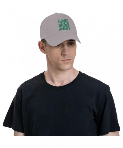 Cannabis Leaf Seamless Pattern Baseball Cap for Men Women Dad Hat Classic Adjustable Golf Hats Gray $13.41 Baseball Caps