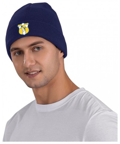 LeTourneau University Logo Beanie Hat for Men and Women Winter Warm Hats Knit Slouchy Thick Skull Cap Navy Blue $7.40 Skullie...