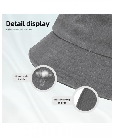 Cool Santa Claus Bucket Hat for Women Men Summer Travel Sun Hat Outdoor Cap Funny Bucket Hats Gray $14.23 Bucket Hats