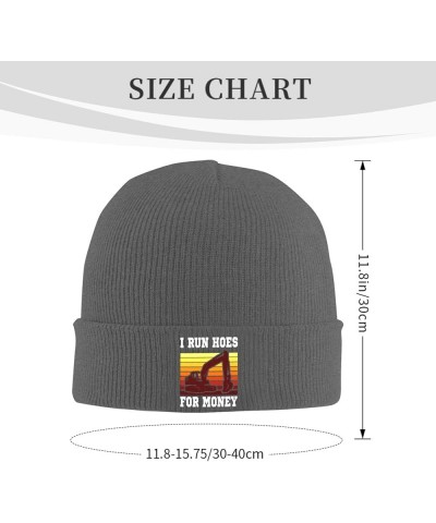 I Run Hoes for Money for Unisex Warm Soft Winter Warm Knitted Cap Deep Heather $12.70 Skullies & Beanies