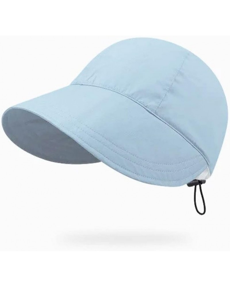 Bucket Hat Foldable Wide Brim Sun Hat Drawstring Adjustable Caps for Men Women Beach Hats Summer Quick-Drying Visor Blue $15....