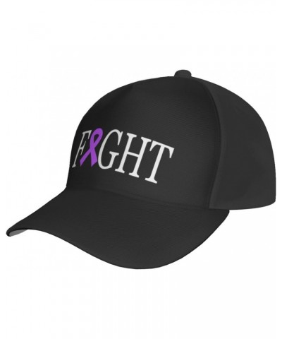 Fight Alzheimers Cancer Awareness Cap Tucker Hat Adjustable Sports Baseball Caps5 Black $18.22 Baseball Caps