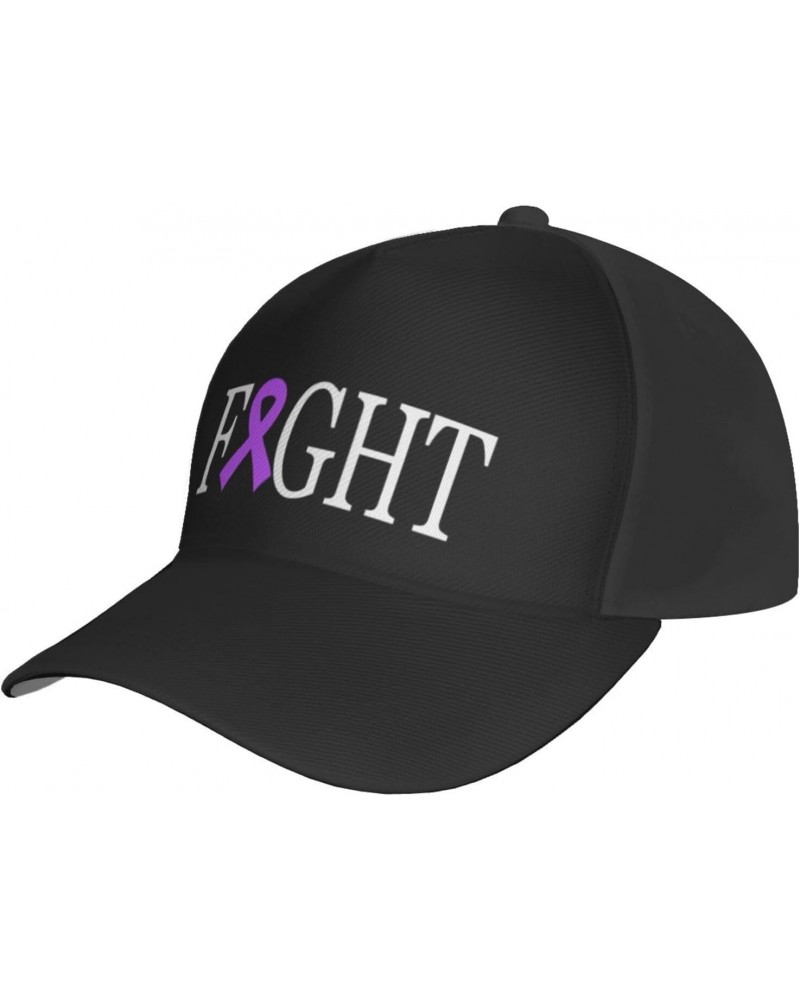 Fight Alzheimers Cancer Awareness Cap Tucker Hat Adjustable Sports Baseball Caps5 Black $18.22 Baseball Caps