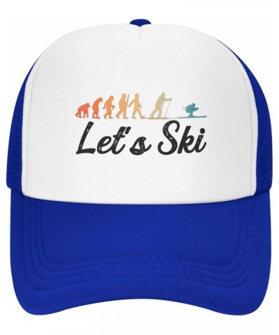 Ski hat Let's Ski Hats and Funny Trucker Hats & Funny Workout Hats and Birthday Cute Hat and Blue $10.31 Cowboy Hats