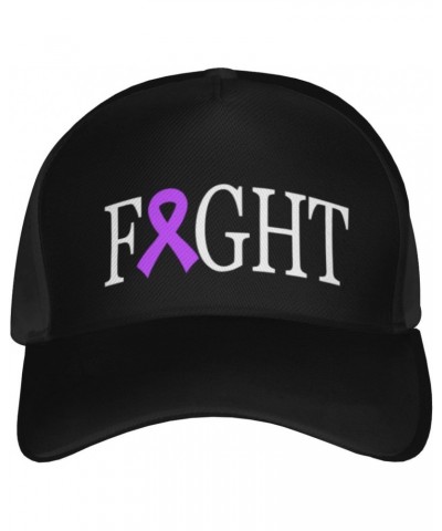 Fight Alzheimers Cancer Awareness Cap Tucker Hat Adjustable Sports Baseball Caps5 Black $18.22 Baseball Caps