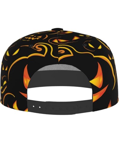 Halloween Pumpkins Baseball Cap, Flat Brim Trucker Hat, Buckle Adjustable Halloween Pumpkins23 $10.39 Baseball Caps