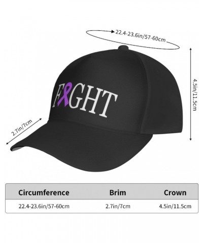 Fight Alzheimers Cancer Awareness Cap Tucker Hat Adjustable Sports Baseball Caps5 Black $18.22 Baseball Caps