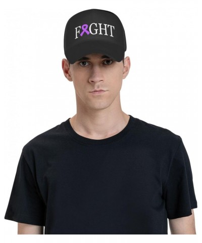 Fight Alzheimers Cancer Awareness Cap Tucker Hat Adjustable Sports Baseball Caps5 Black $18.22 Baseball Caps