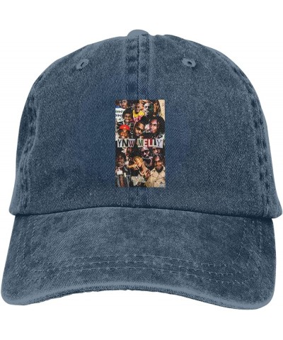 Ynw Music Melly Hat Cap Fashion Graphic Baseball Caps Washed Denim Trucker Hat Hip Hop Hats Black Navy Blue $10.12 Baseball Caps