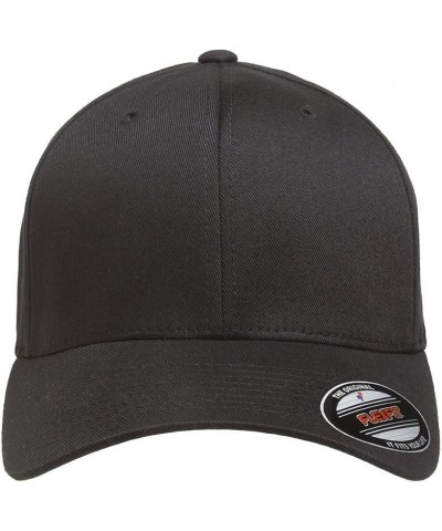 Men's Athletic Baseball Fitted Cap Black $20.49 Baseball Caps