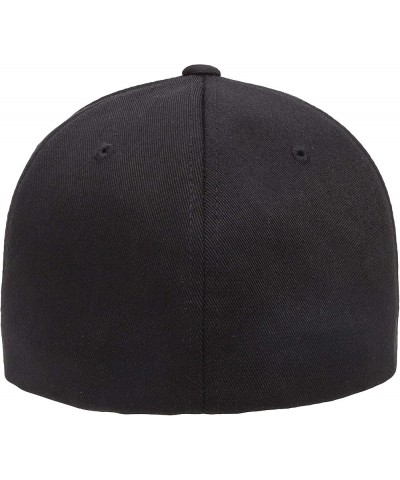 Men's Athletic Baseball Fitted Cap Black $20.49 Baseball Caps