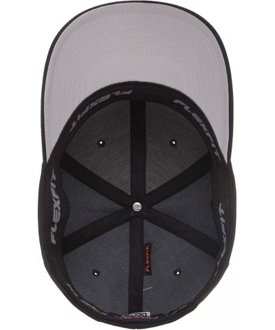 Men's Athletic Baseball Fitted Cap Black $20.49 Baseball Caps