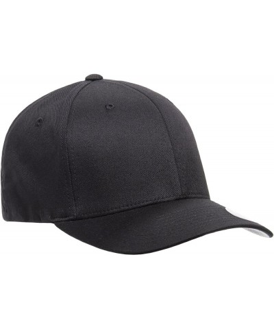 Men's Athletic Baseball Fitted Cap Black $20.49 Baseball Caps