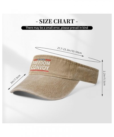 Freedom Convoy Sun Hat Sun Visor Hats for Women Men Baseball Cap Golf Hats Natural $9.94 Visors