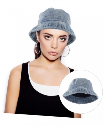 2 Pcs Fisherman's Hat Men and Women Vintage Sky-bluex2pcs $14.55 Bucket Hats