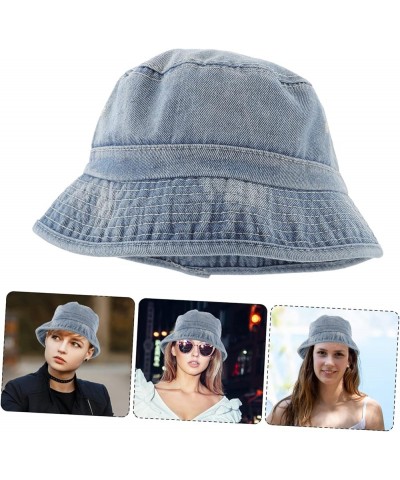 2 Pcs Fisherman's Hat Men and Women Vintage Sky-bluex2pcs $14.55 Bucket Hats