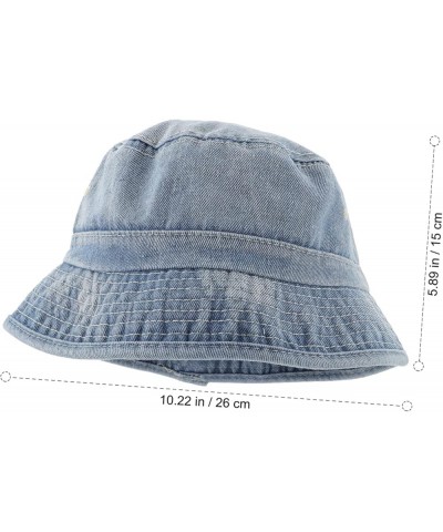 2 Pcs Fisherman's Hat Men and Women Vintage Sky-bluex2pcs $14.55 Bucket Hats