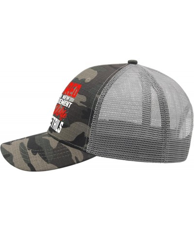 Baseball Cap Retired Under New Management See Wife for Details Trucker Cap for Men Vintage Mesh Snapbacks for Gift Camo $10.1...