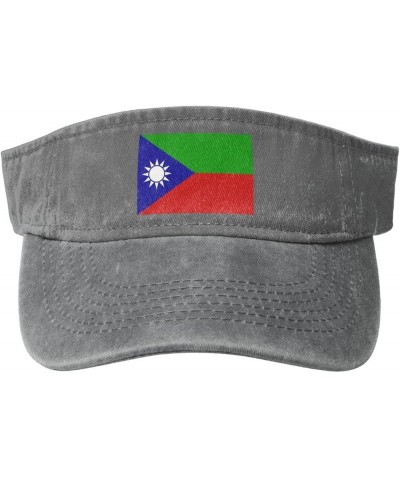 Flag of The Baloch People Sun Hat Sun Visor Hats for Women Men Baseball Cap Golf Hats Gray $11.84 Visors