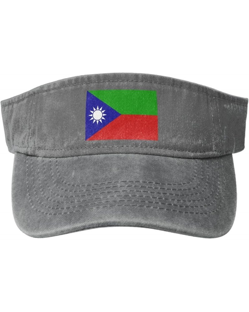 Flag of The Baloch People Sun Hat Sun Visor Hats for Women Men Baseball Cap Golf Hats Gray $11.84 Visors