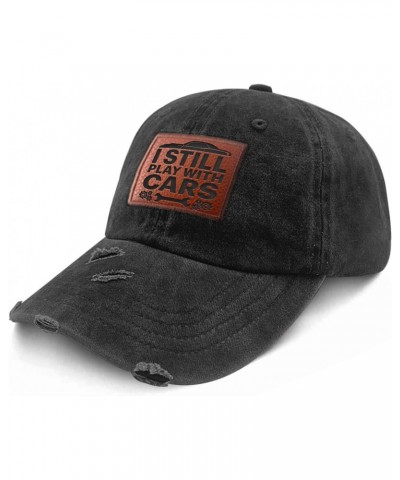 I Still Play with Cars Cowboy Hat Vintage Workout Hat Gifts for Men Who Like Engraved,Summer Hat Suitable for Streetwear $11....