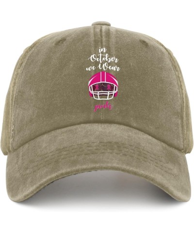 in October we wear Pink Hats Womens Summer hat Pigment Black Custom hat Gifts for Her Baseball Caps Pigment Khaki $11.39 Sun ...