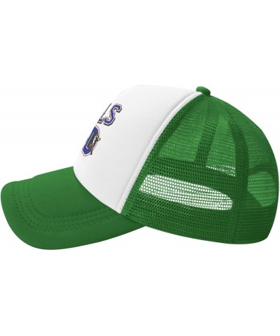 Durham Bulls Logo Trucker Hats for Both Men and Women - Mesh Baseball Snapback Hats Green $10.08 Baseball Caps