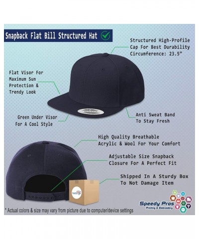 Custom Snapback Hats for Men & Women Paramedic EMT Embroidery Acrylic Navy Design Only $14.00 Baseball Caps