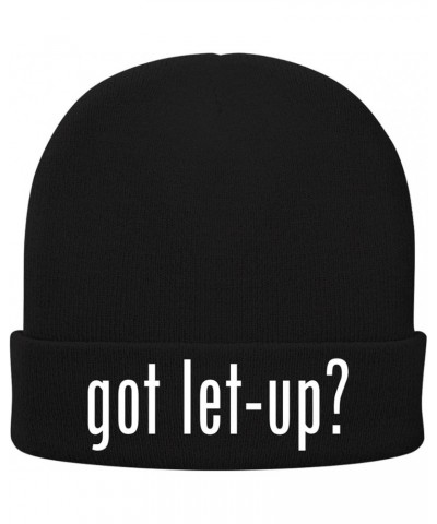 got let-up? - Soft Adult Beanie Cap Black $17.83 Skullies & Beanies