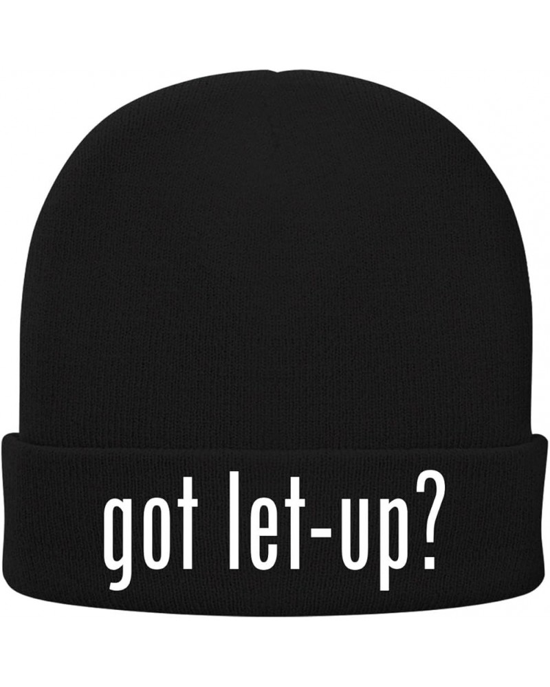 got let-up? - Soft Adult Beanie Cap Black $17.83 Skullies & Beanies