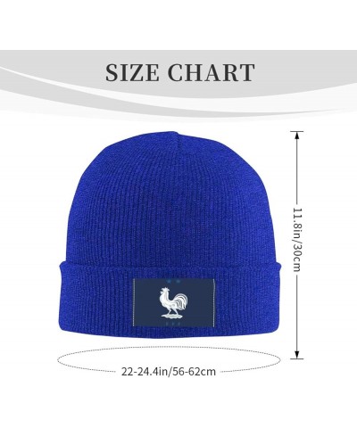 France Team Logo Stretch Knit Hat for Men Women Winter Warm Cap Blue $8.33 Skullies & Beanies