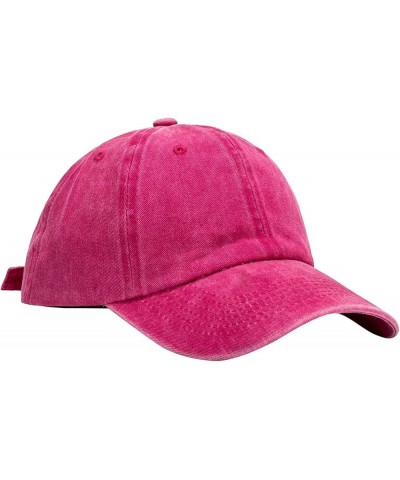 Mens and Womens Summer Fashion Casual Sunscreen Baseball Caps Cap Hats Mens Dry Fir Hot Pink $9.53 Fedoras