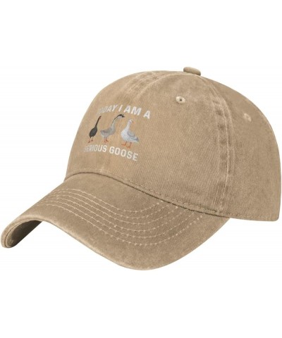 Today I Am A Serious Goose Hat for Women Baseball Hats Adjustable Cap Natural $10.19 Baseball Caps