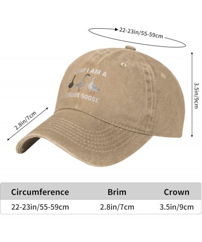 Today I Am A Serious Goose Hat for Women Baseball Hats Adjustable Cap Natural $10.19 Baseball Caps