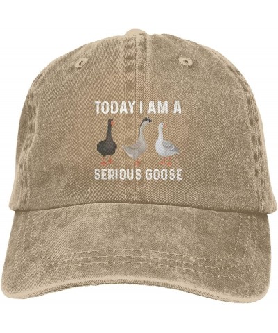 Today I Am A Serious Goose Hat for Women Baseball Hats Adjustable Cap Natural $10.19 Baseball Caps