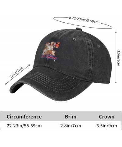 Ice Music Spice Baseball Cap Vintage Classic Denim Hat Classic Leisure Low Profile Adjustable Black Black $8.83 Baseball Caps