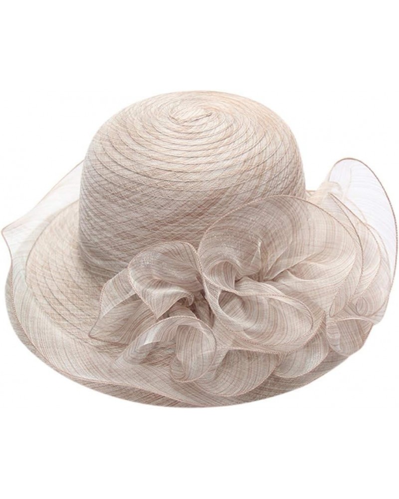 Women's Church Fascinator Bridal Tea Party Wedding Hat Run Like A Girl Hat Khaki-f $7.58 Sun Hats