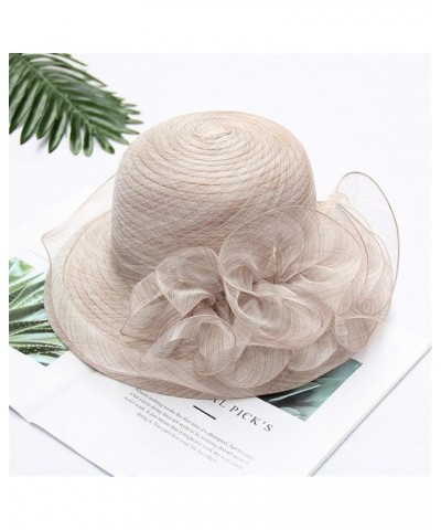 Women's Church Fascinator Bridal Tea Party Wedding Hat Run Like A Girl Hat Khaki-f $7.58 Sun Hats